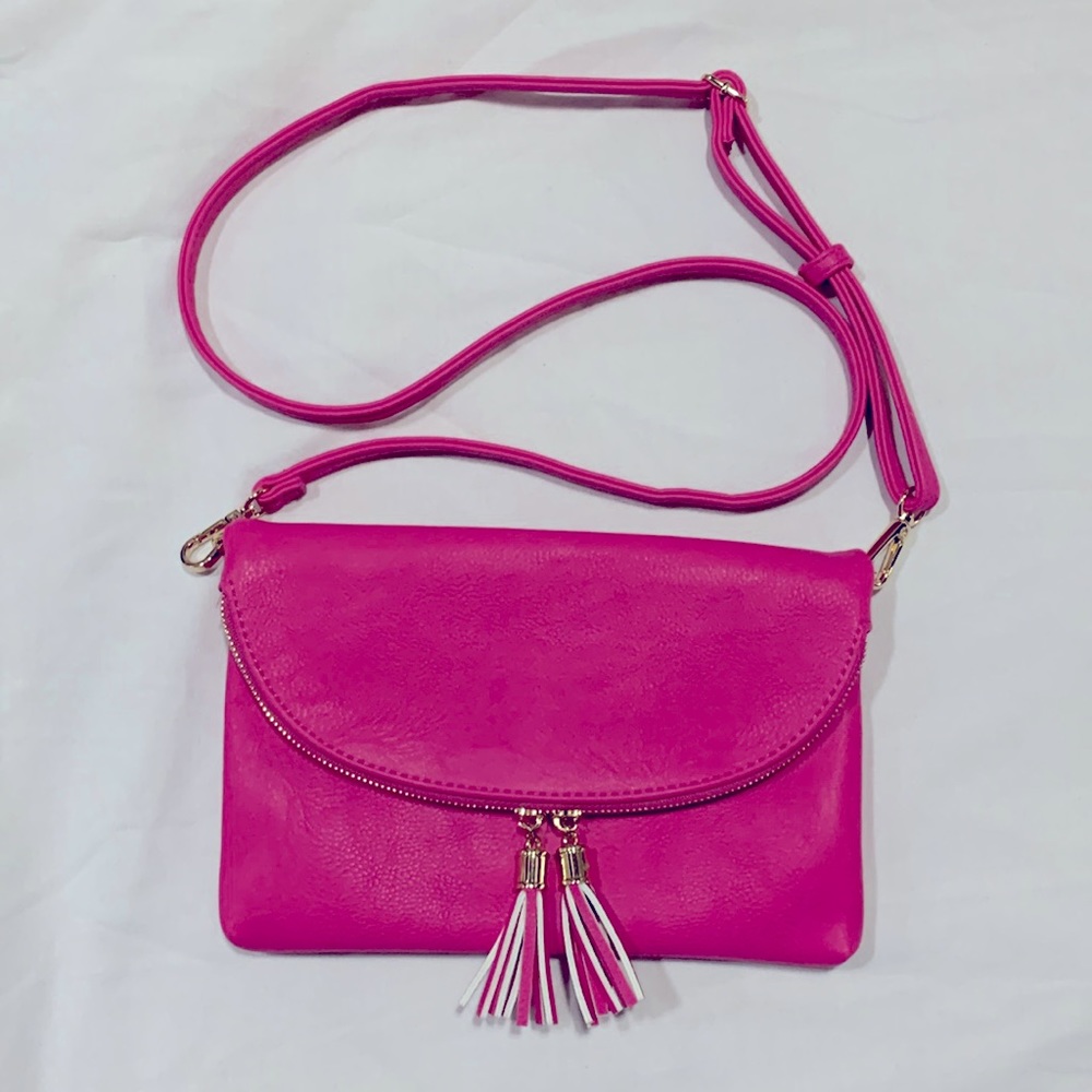 Envelope Crossbody/Clutch Purse Faux Leather NWOT